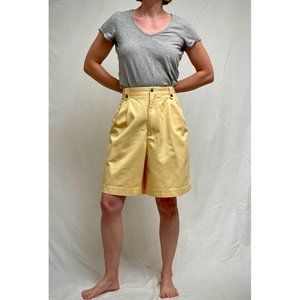 Vintage High Waist Bermuda Mom Shorts 30" Waist